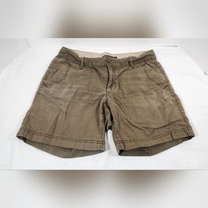 ❤️ EDDIE BAUER WOMEN'S OUTDOOR HIKING SHORTS SIZE 2, OLIVE DRAB / ARMY GREEN ❤️